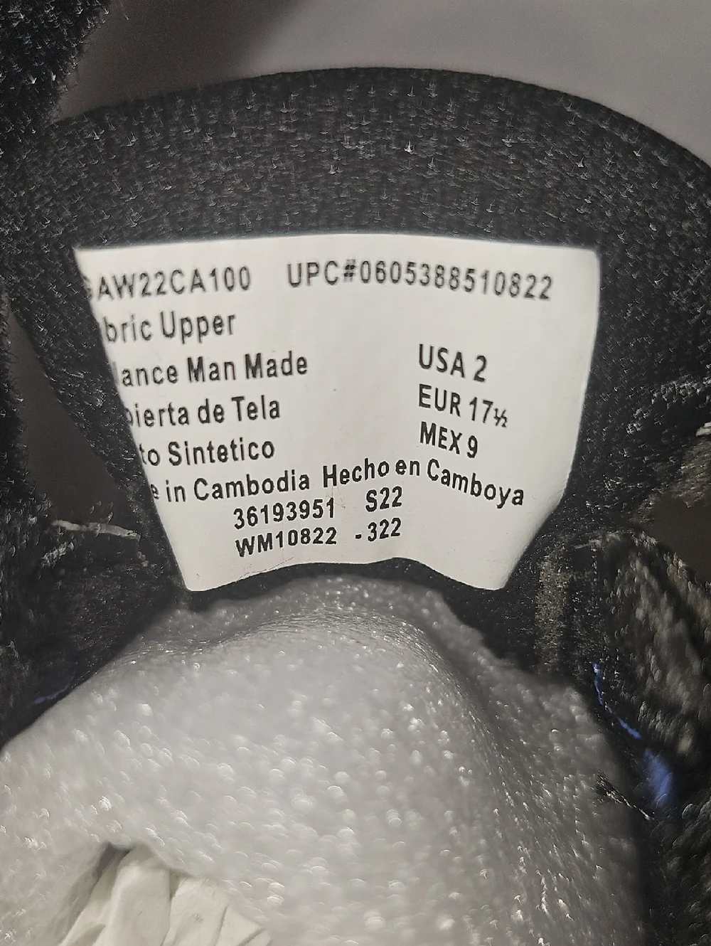 Athletic Works Baby Girls Mesh Jogger Sneakers Size 2 Black New